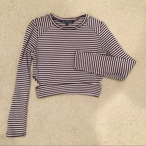 Long Sleeve Cropped Tee
